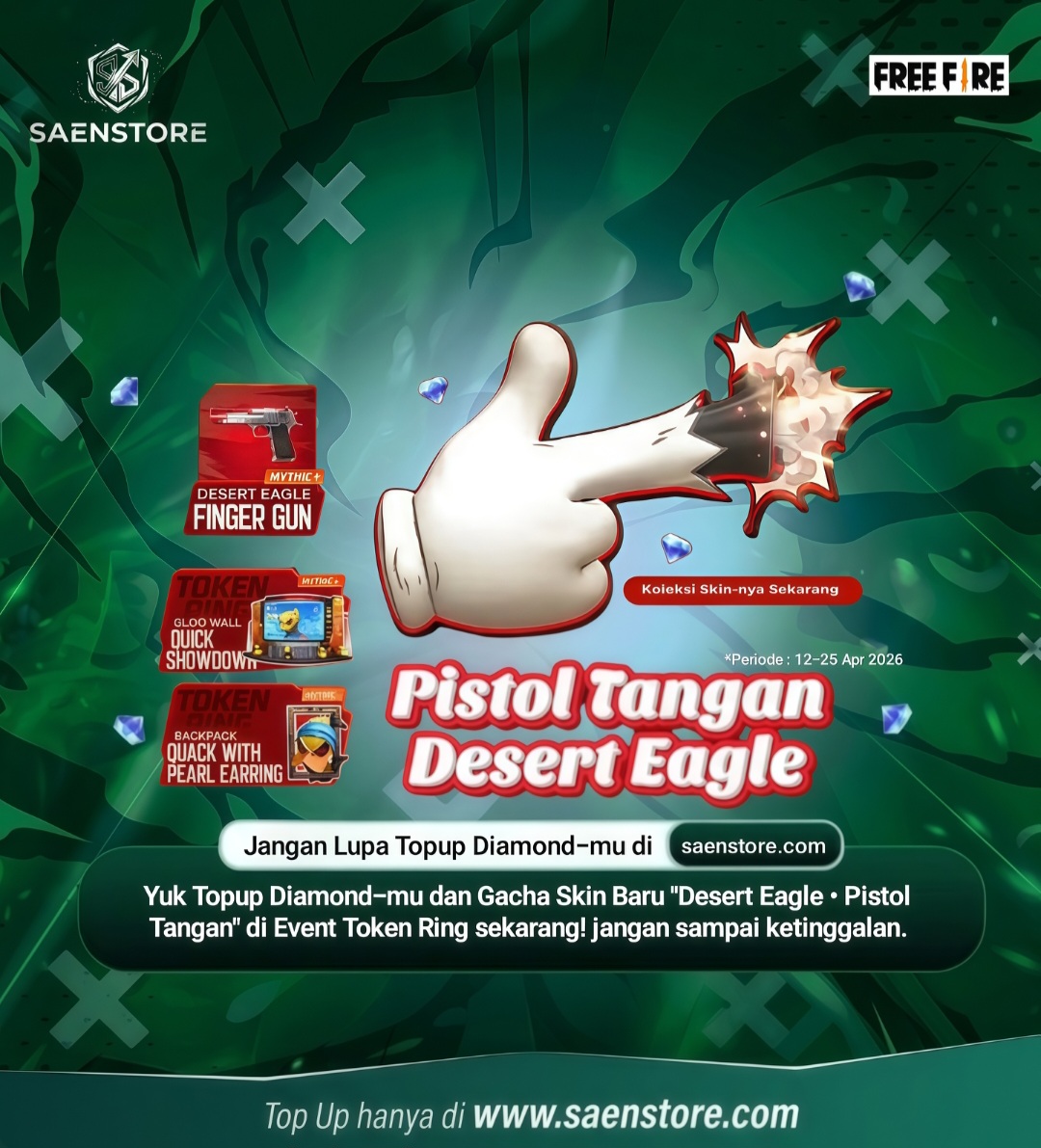 Desert Eagle Baru Free Fire 2026: Skin Savage Bikin Damage Makin Ganas!