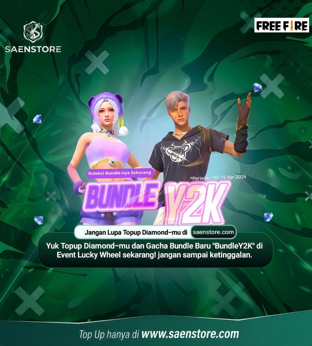 Bundle Y2K Hadir di Free Fire